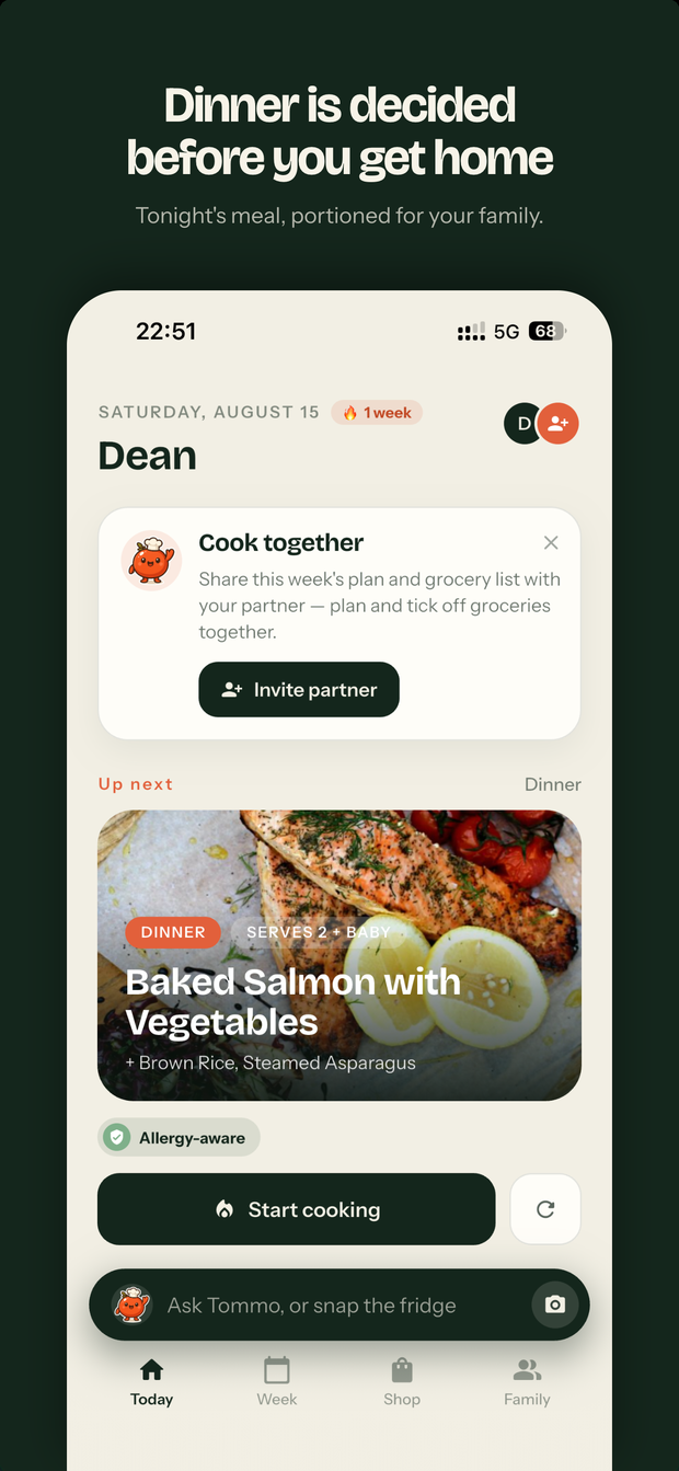 Fameal — dinner is decided before you get home